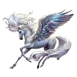 2-Pack Unicorn Car Decals, 4.33'x5.12' Vinyl Bumper Stickers #CZ529
