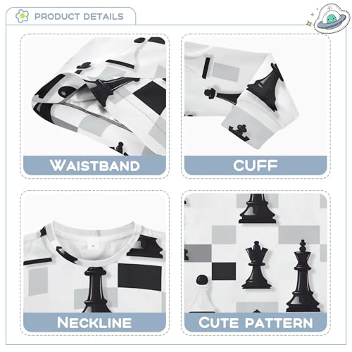 JUNZAN Chess White Little Girls Hoodie Sweatshirt Fleece Hoodie for Boys Sports 4T3