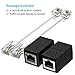 Xsusmdom [2-Pack] Phone Jack to Ethernet Adapter, Ethernet to Phone Line Adapter RJ45 Female to RJ11 Male Converter Adapter Cable for Landline Telephone Service