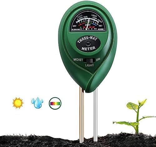 3-in-1 Soil Tester Kit - Moisture, Light & PH Meter For Plants & Gardening