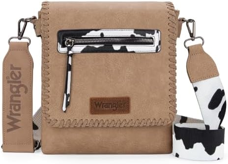 Wrangler Crossbody Bags for Women Vintage Hand Woven Shoulder Purse