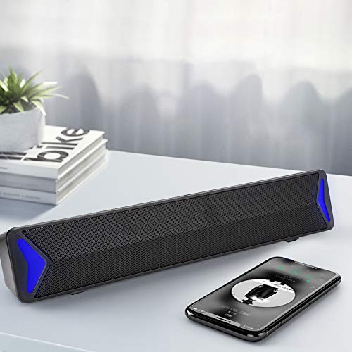 Caredy Alto-falante USB, auto-falante subwoofer mono de ferro com boro duplo, 2200 mAh vibradores de