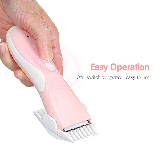 Sangmei Tosquiadeira de cabelo do bebê À Prova D 'Água Silencioso Recarregável Fácil Operação Apara