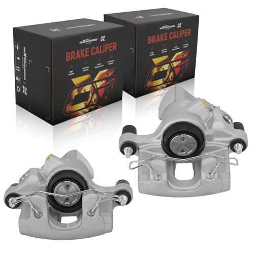 maXpeedingrods Pair of Rear Left and Right Brake Caliper for Ford Focus MK III Mazda 3 Volvo C30 Brake Caliper Assembly with Bracket