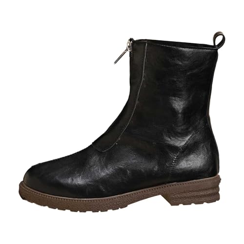 Bottines tendance bout pointu fermeture éclair confortables hiver