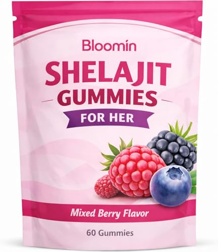 velura Bloomin Shilajit Gummies for Women Daily Energy Support 30 Gummies