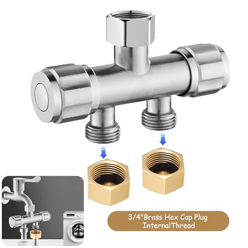 Miniatura 7 de 6 Pcs Tapón De Latón 1 2 Rosca, Tapón Hembra Latón 1 2 , Tapa Ciega G1 2 , Tapones De Manguera Hexagonales De Tubería G1 2 Ø19 Mm Para Tapón De Tubería Radiadores Agua De Jardín
