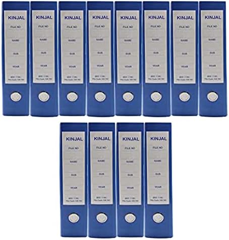 Kinjal Cardboard Office Lever Arch Binder Box File Folder Best for A4, Legal, Letter Size (Dark-Blue) - Pack of 12 Folder Cover File, Folder for Box Binder Office File Certificate and Document