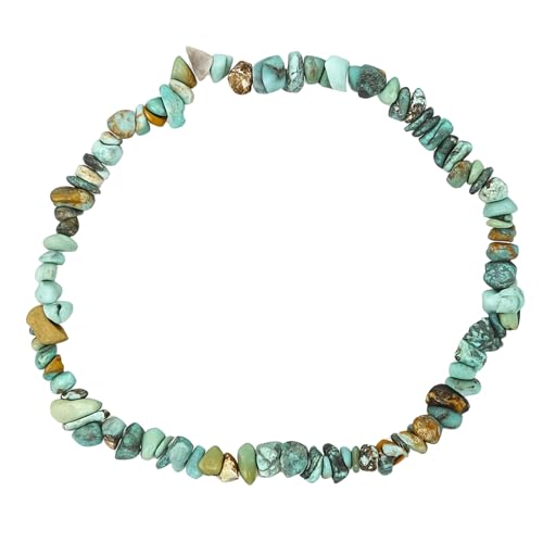 Image of Certified Chrysoprase Bracelet for Women Men with Healing Crystal and Reiki Stone - Beautiful Gemstone Beaded Bracelet for Balance, Harmony & Positive Energy (Chips Stone Beads)