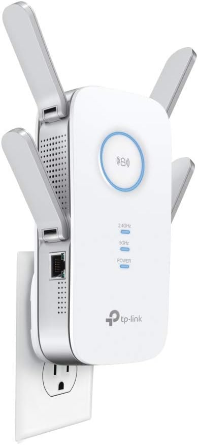 tp-link AC2600 Dual Band Wi-Fi Range Extender w/Gigabit Ethernet Port, Extends WiFi to Smart Home & Alexa Devices, 4x4 MU-MIMO (RE650) (Renewed)