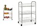 Dream Hogar Carrito Auxiliar Carro Verdulero Metal 3 Pisos Acero INOX