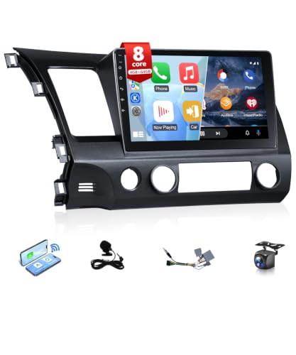 Wadpon 8Core 4G+64G Car Stereo for Honda Civic 2006-2011 Apple CarPlay