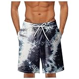 TAELU Jogginghose Herren Kurz Hosen verdickte Sweatshort Jogginghose Fitnesshose Casual Traininghose mit Schrittlänge Trainingshose Herren Sporthose Herren Outdoorhose Herren Grau XL
