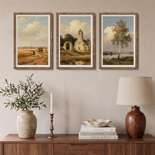 Image of upsimples 12x18 Frame, Display Pictures 11x17 with Mat or 12 x 18 Without, Wall Hanging Poster Frames, Rustic Brown, 1 Pack