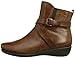ECCO Women's Abelone Cross Buckle Boot,Mahogany,39 EU/8-8.5 M US