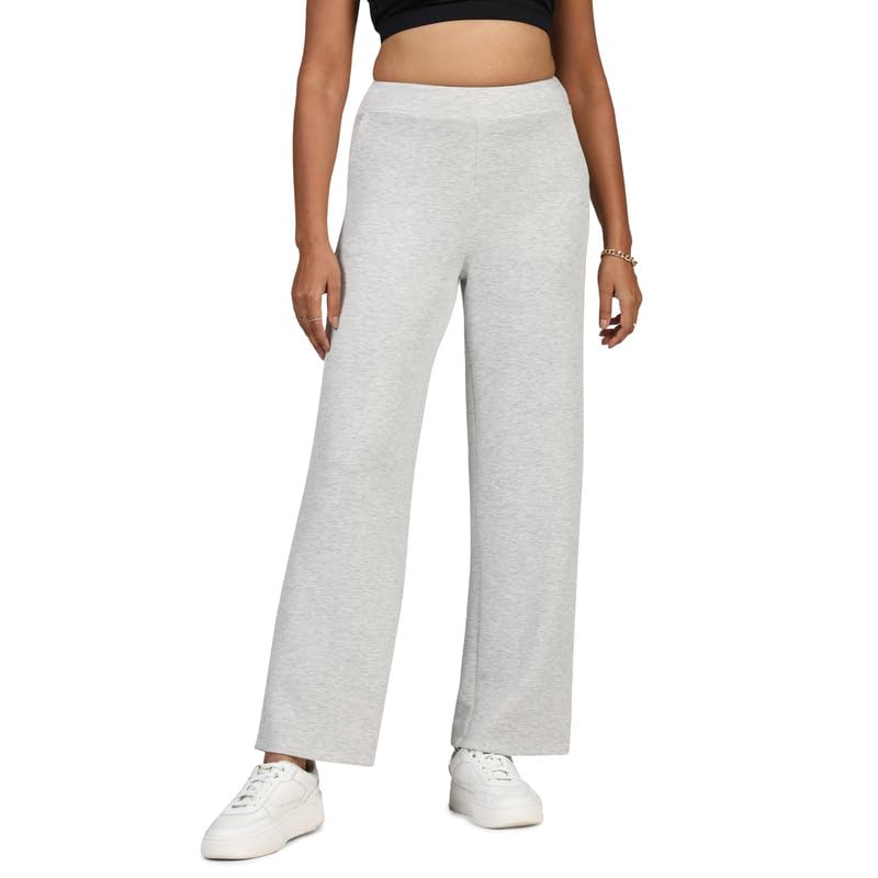 BlissClub BareButter Straight Pants | High Rise | Straight fit | Pockets | Comfortable Waistband |
