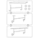MBQQ 1 Tier Shelving Bathroom Pipe Shelves with Towel Bar Over Toilet, 24 inch Pine Wood Floating Shelves for Wall Mounted Bedroom,Kitchen, Farmhouse, Living Room