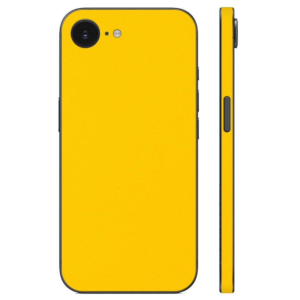 Amazon | wraplus スキンシール iPhone17e iPhone16e 対応 イエロー