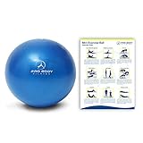 Mini Exercise Ball - 9 Inch Bender Ball for Stability, Barre, Pilates, Yoga, Core Training and Physical Therapy (Blue)