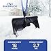 Snow Joe Snow Shovel with 18-Inch Blade and Assist Handle, 3.5 Lbs - Heavy-Duty Lightweight Shoveling Tool for Ice Removal, Shovelution SJ-SHLV01