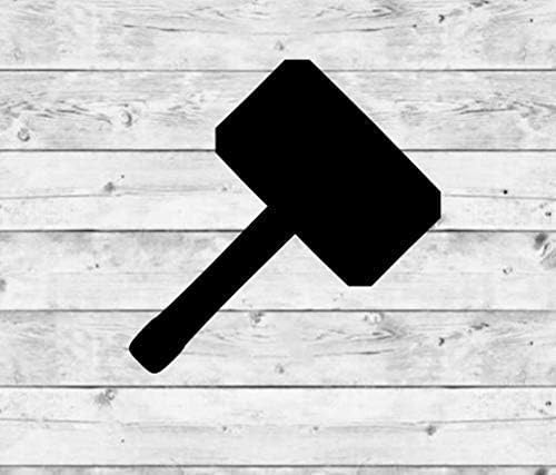 Miniatura 2 de Hammer Decal, Thors Hammer Decal, Hammer Vinyl Decal, Viking Decal, Viking Decoration, Window Decal, Car Decal