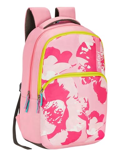 Image of Safari Neoflora School Bag For Girls, Capacity - 36L, 2 Compartments Backpack For kids Pink