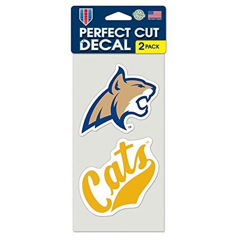 NCAA Montana State Perfect Cut Decal (Set of 2), 4" x 4"