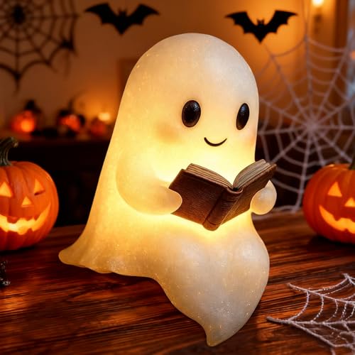 Nachtgeist Lampe Ghosts Nachtlicht Kinder Ostern Deko Geister Leselampe Kinder Bücherregal Deko Geschenke Ostern Geschenke Nachtlicht Geist Geisterlampe für Weihnachtszeit Wohnaccessoires Light