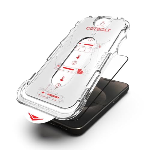 Image of Tempered Glass for iPhone 17 Pro Screen Protector [Military Grade Shatterproof & Longest Durable] Screen Protector iPhone 17 Pro Tempered Glass Full Coverage