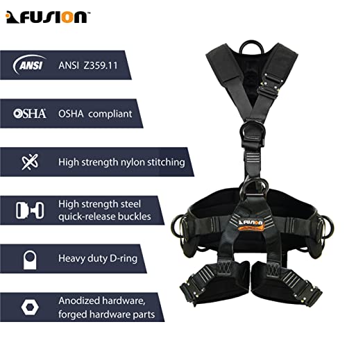 Fusion-Climb-Tac-Rescue-Tactical-Full-Body-EVA-Padded-Heavy-Duty-Adjustable-Zipline-Harness-23kN-Safety-Harness-TCH-603-FLAT-ML