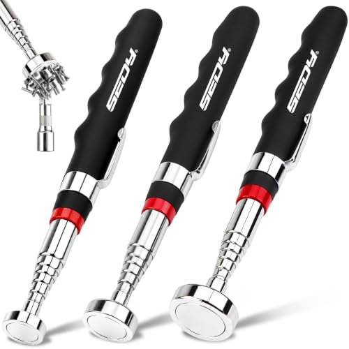 3-Pack Telescoping Magnetic Pickup Tool, 30lb...