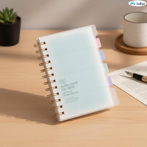 Image of FunBlast Diary for Girls - Spiral Notebook Diary, Ruled Notebooks for Boys & Girls, Cute Kawaii Stationery, Aesthetic A6 Size Journal Diary - 240 Pages (Light Green)