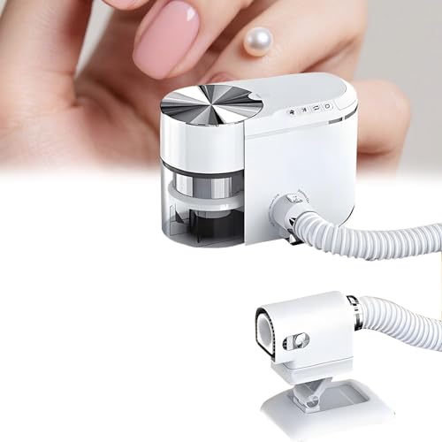 DPLWJPP Extractor de Polvo para Uñas de Escritorio Potente Aspirador de Uñas Velocidad Regulable Aspirador Manicura Bajo Nivel de Ruido Silencio Aspirador de Polvo de Manicura