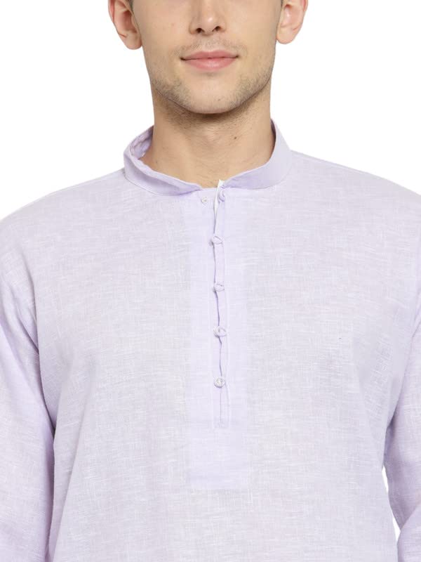 Image of RG DESIGNERS R VASUDEV Solid Cotton Kurta Churidhar Set for Mens (10614)
