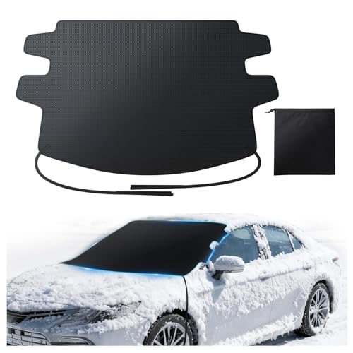 Zanch Upgrade Windshield Cover for Ice & Snow [Fast Install & Removal] 600D Oxford Fabric Against...
