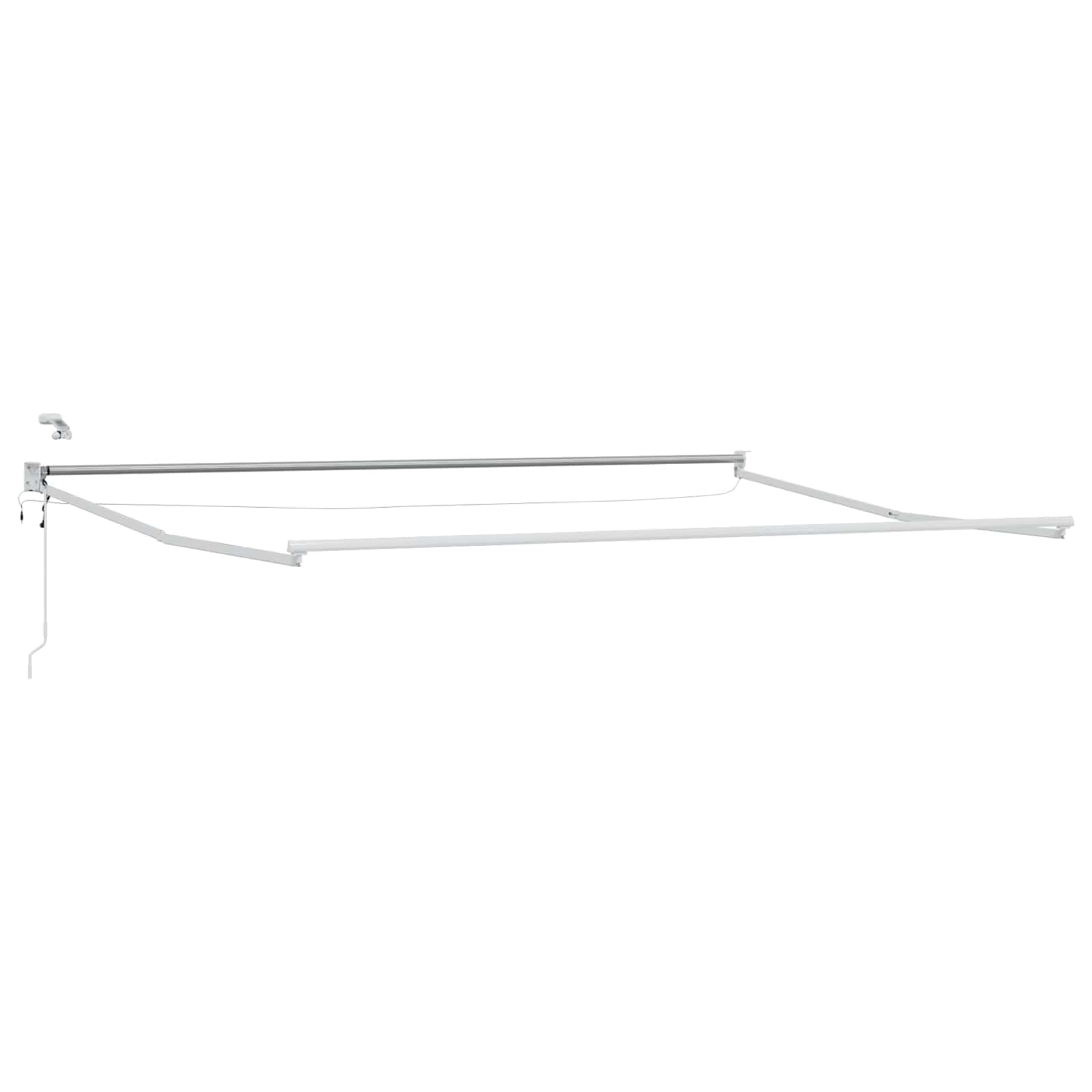 Tenda da sole elettrica estensibile, 4,5 × 3 m, con sensore meteo e illuminazione a LED, telaio in alluminio, protezione solare resistente alle intemperie, per terrazza e giardino, controllo