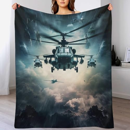 Manta de helicóptero tridimensional ideal para regalar a entusiastas 2
