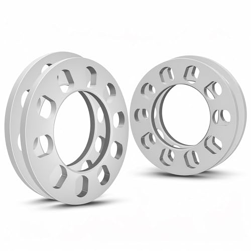 QIAOAUTOCC 4PCS Universal Wheel Spacers 1/2 Inch (12mm) for 5 Lug Wheel Spacers Vehicles Fits Bolt Patterns 5x4.25 5x110 5x112 5x4.5 5x115 5x120 5x4.75 5x5.0 Cars & Light Trucks