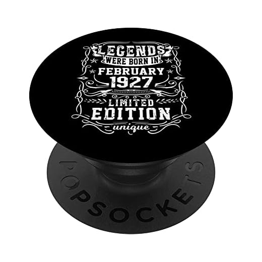 Cumpleaños Febrero 1927 Edición Limitada Regalo February PopSockets PopGrip Intercambiable