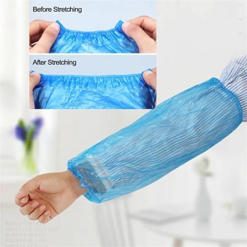 Manchons imperméables bleu 200pcs manchettes protection bras - 3