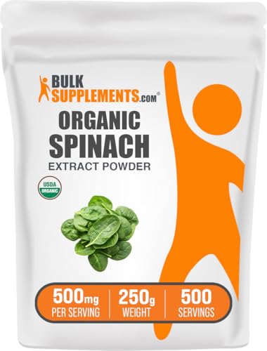 BulkSupplements.com Organic Spinach Extract Powder - Organic Spinach Powder from Leaf Extract,
