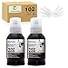 Price comparison product image JoyPrinting 102 Ink Replacement for Epson 102 Ink Bottle Refills Compatible with Epson EcoTank ET-2750 ET-2700 ET-2756 ET-2850 ET-2856 ET-2851 ET-3700 ET-3750 ET-4750 ET-4850 ET-4856 (2 Black)