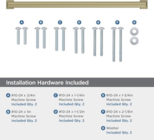 Amerock BP54031BBZ | Golden Champagne Appliance Pull | 18 inch (457mm) Center-to-Center Cabinet Handle | Appoint | Furniture Hardware by Amerock - Image 3