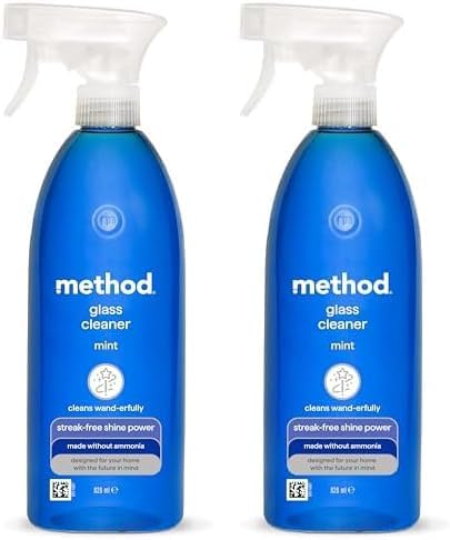 Glass Cleaner Spray, Mint, 828 ml (Pack of 2)