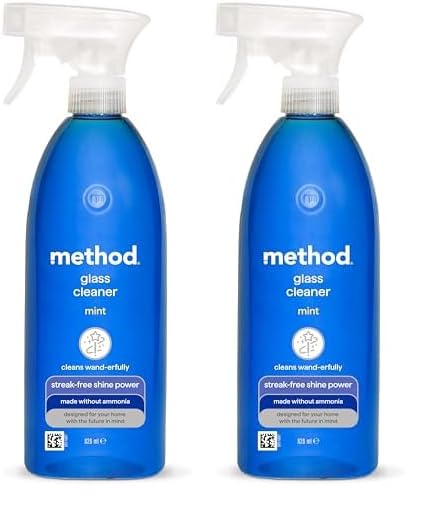 Method Glass Cleaner Spray, Mint, 828 ml (Pack of 2)