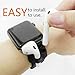 FINENIC(2-Pack) Compatible for AirPods Holder, Portable Anti-Lost Silicone Compatible for Apple AirPod, Compatible for AirPods Accessories (Black +White)