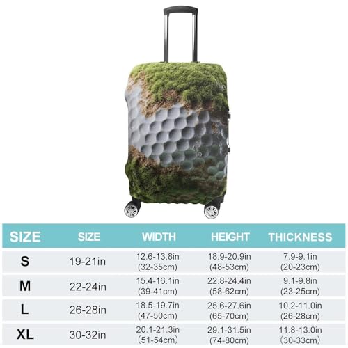 Luggage Cover Elastic Suitcase Cover Protector Washable Travel Baggage Covers Sport Golf Ball Luggage Covers Carry On Luggage Protector Anti-scratch 19-32 Inch XL2
