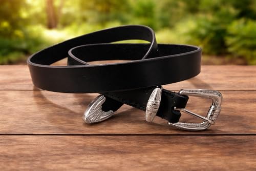 Craft By Universal Black Leather Belt 25mm - Image 3