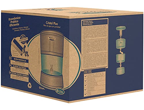 Filtro CRISTAL PLUS 8L com 2 Velas Esterilizantes