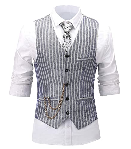 Gilet homme rayé bouton unique : restez élégant sans souffrir de la chaleur